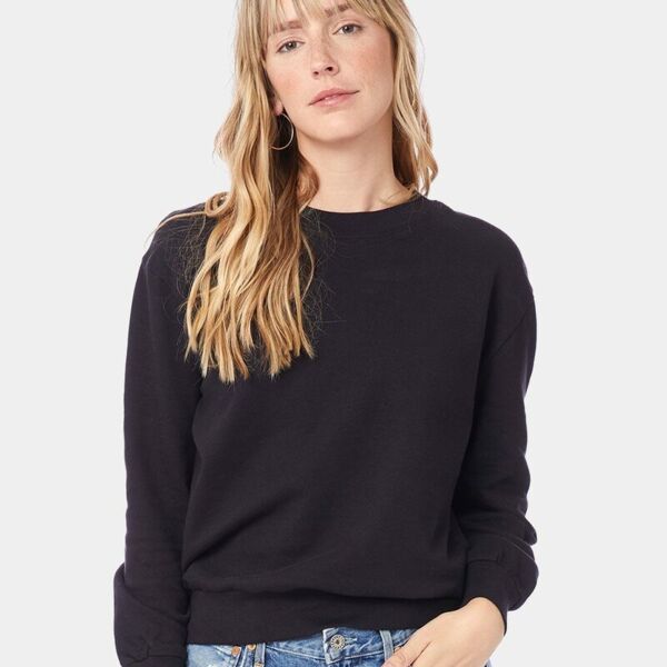 Women's Eco-Washed Terry Throwback Pullover Thumbnail